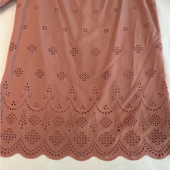 Madewell Dusty Rose eyelet dress - Picture 3 of 7